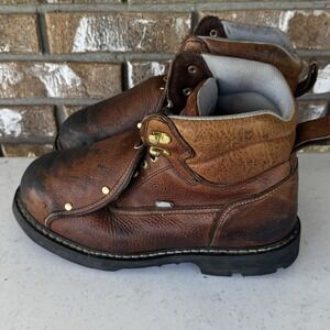 Iron Age Groundbreaker MEN'S Sz 10M 6" WORK BOOT W/ EXTERNAL‎ MET GUARD IA5017